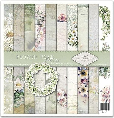 ITD Collection - Paquete de Scrapbooking 12 x 12 Pulgadas, Papel Decorativo para Decoupage y Fabricación de Tarjetas - Tamaño 310 x 320 mm (SLS-047- HS code 48025890)