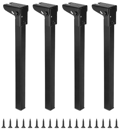 JISADER 4 Stück klappbare Tischbeine, zusammenklappbare Tischbeine, stabil, tragbar, für Bank, Laptop-Tisch, Höhe 50cm