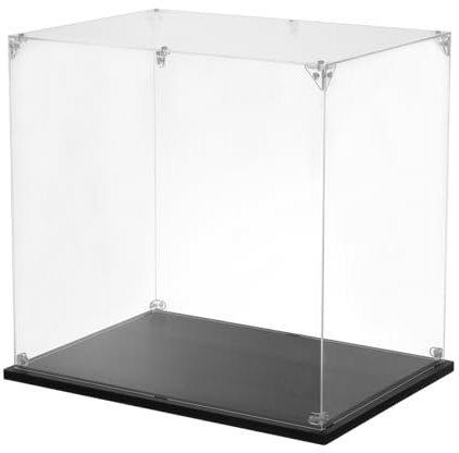 QUARKZMAN Acryl Display Case, 10''x10''x12'' Klarer Display-Box Aufbau Staubdichte Display-Box Aufbewahrungsorganisator für Sammlerstücke Action-Figuren