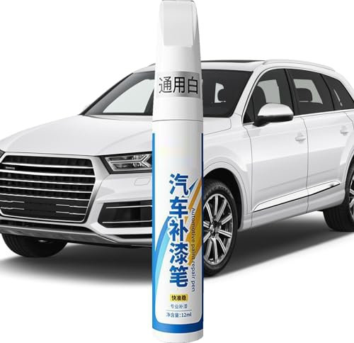 1 Stück Autolack-Kratzer-Reparatur – Weißer Autolack-Ausbesserungsstift, Auto-Ausbesserungslackstift | Auto-Ausbesserungslack, Fülllackstift, Auto-Kratzer-Entferner, Reiner, weißer Lack für Autos