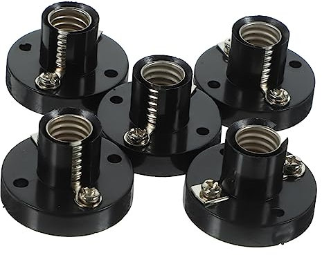 ETHZZLE E10-sockel Glühbirnenfassung Metall-birnenfassung E10-lampenfassungen Schraubfassung E10-lampensockel