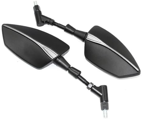 Lenkerendenspiegel Für MT07 MT09 Für Tracer 900 9 GT Für Tenere 700 MT10 MT03 MT25 MT01 Verstellbarer Rückspiegel Seitenspiegel Motorrad Motorrad Rückspiegel(Titan)