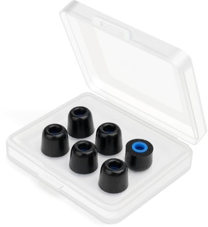 Cuscini auricolari in schiuma di memoria, cuscinetti auricolari di ricambio in silicone, cuscinetti per auricolari, isolamento acustico di alta qualità, per cuffie (3 paia, S)