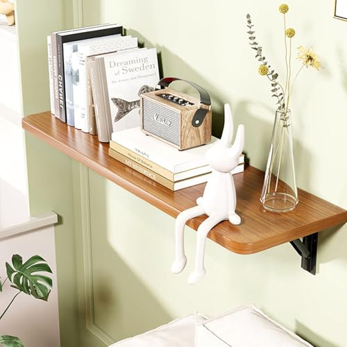 Xalteafe Schwimmender Schreibtisch Esstisch,Wand Montierter Klapptisch,Wandklapptisch KüChe,Robust Und Langlebig,Faltbar,Geeignet FüR Den Einbau In Schmalen KüChen,Fluren,Arbeitszimmern