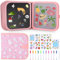 Double Face Enfant Doodle Planches, Tablette Dessin Enfant Réutilisable, Tableau D'écriture Portable, Gribouillage, Comprend 12 Crayons de Couleur et Un Carnet de Dessin pour Copier, 16 Pages