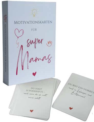 Lilly Braun Mama Geschenk Box – 40 Affirmationskarten für Mütter | Selbstfürsorge & mentale Stärke im Mama-Alltag | Geschenkidee zur Geburt | Perfekt als Ostergeschenk