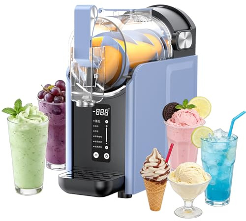 2L Slush Maschine, Slushie Maschine für zu Hause mit Selbstreinigung, keine Eis erforderlich, 5 Voreingestellte Programma, für die Slushie, kalte Getränke, Gekühlten Kaffee, Milchshake & Margaritas