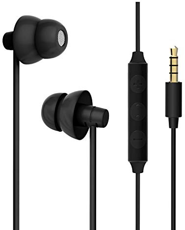 Maxrock Sleep Earphones - Ultra Total Soft Comfortable & Durable Noise Isolating Earplugs Sleep Earbuds Headphones, Perfect for Side Sleeper, Insomnia, Snoring, Air Travel, Meditation & Relaxation