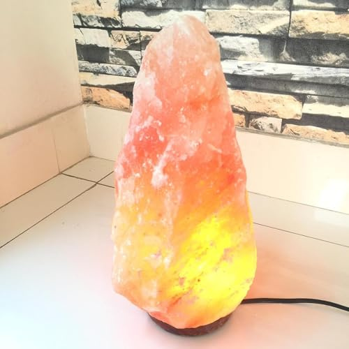 Clossy London 8-12kg Natural Healing IONES Therapeutic Handmade Natural Himalayan Holistic Pink/Orange Crystal Rock Salt lamp (8-12 kg 27-33cm)