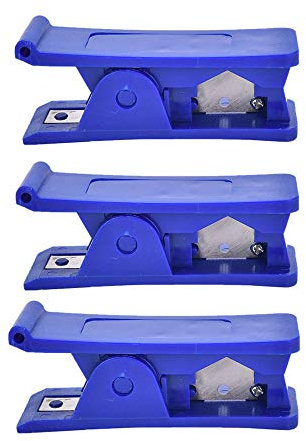 Rohrschneider Kunststoff 3 stücke Blauer pneumatischer Schlauchschneider Silikonrohrschneider Kunststoff wirtschaftlich rohrschneider zum Schneiden von Gummi Schläuche und Schutzrohre