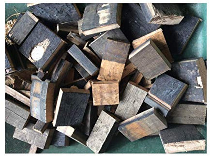 forestfox Oak Whiskey Barrel Chunks BBQ Smoking Wood Chunks Smoker Bourbon Blocks (20, 1)