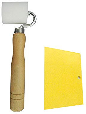 JINXM Piccolo Rullo con Manico Rullo di Pressione Piatto per Dipingere le Pareti di Casa e in Giardino