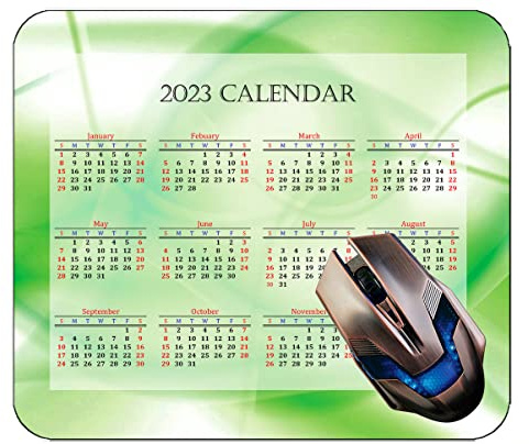 Spelmusmatta 2023 års kalender med semester, kamomill blomma himmel musmattor