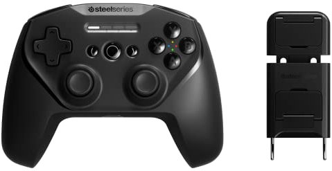SteelSeries Stratus+ Manette de jeu Bluetooth pour Android et Windows - 90 heures d’autonomie de la batterie - Gâchettes à effet Hall - Sticks ALPS