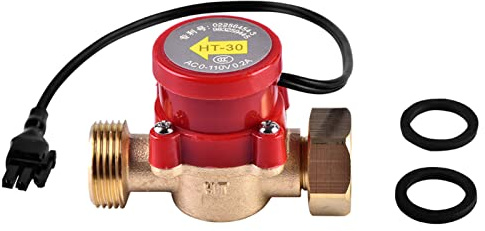 Pump Flow Switch, Electronic Water Flow Sensor Switch, G1/2-3/4 Thread, AC 0-110V 0.2A, Low Voltage for Booster Pump, Well Pump, Submersible Pump, Irrigation System