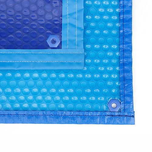 Bâches Bulles Piscine Solaires Rectangle de Couverture de Piscine Solaire, Couverture Solaire de Piscine Bleue pour Les Piscines Hors Sol et Enterrées, Isolation Robuste Couverture de Chauffage de Pis