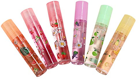 Roll Glitter Lipgloss, Lip Oil, Lip Gloss Clear Lip Gloss, Clear Flavor Scented Lip Glosses, Glossy Lip Make Up Lip Comfort Oil Für Trockene Und Rissige Lippen