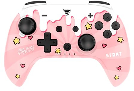 DragonShock - POPTOP COMPACT BT - Manette compacte sans fil Bluetooth Sweet Pink compatible Nintendo Switch - Switch Lite - Switch OLED