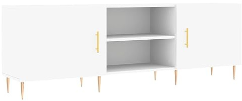 vidaXL Meuble TV Blanc 150x30x50 cm Bois d'ingénierie