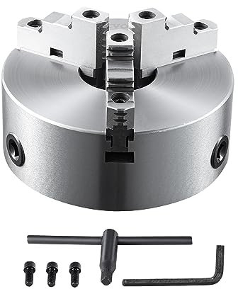 VEVOR Drehbankfutter K11-250 250mm Dreibackenfutter HT300-Material 3 Backenfutter Spannbereich 6–250mm 3-Backen, 20Cr, ≥53HRC φ80mm Bohrung Spannfutter Drechselbank Selbstzentrierend