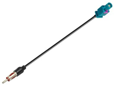 Vecys Cable Adaptador Fakra a DIN Adaptador Fakra Z Radio de Coche TV Dab + GPS Enchufe Fakra Z a DIN Cable Fakra RG174 6in/15 cm Compatible con Antena de Radio FM/AM (1PCS)