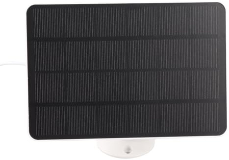 Solar Panel Charger for Nest Camera, 5V 10W Solar Power Charger for Doorbell 2K Camera for Ring Video Doorbell 2 for Doorbell 3 (CSP4W-O-W)