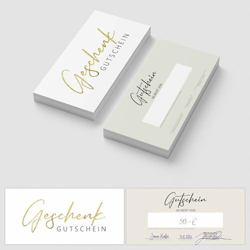 40 Zauberhafte Blanko Gutscheine zum selber Ausfüllen | Friseur Kosmetik Massage Wellness Beauty Salon | Gutschein Vorlage Gutscheinkarten Geschenkgutscheine
