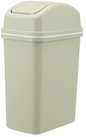 Pattumiera alta da cucina, della spazzatura con coperchio ribaltabile, 10 litri di alta qualità con coperchi a battente, cestino della spazzatura della cucina spessa, della spazzatura