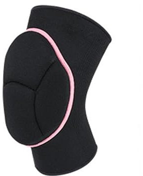HEUchuan Knee Protectors 1 Piece Of Sports Compression Elastic Knee Pads Thickened Sponge Knee Pads Support For Dance Training,Running,Yoga Fitness(Black 02,L)