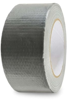 G4GOODS® 1 Roll of Silver Duct Tape 50mm x 50m - Heavy Duty Gaffer Tape Waterproof Anti-Tear Strong Adhesive Gaffa Tape for Wrapping Sealing Repairing Packing Moving Gaffer's Tape for Home Office