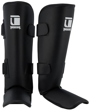 Tigear Core Shin Guards – MMA, Muay Thai & Kickboxing | Premium Triple-Layer Protection for Men, Women, Kids | Shock-Absorbing, Secure Fit & Breathable Design (Extra Large)