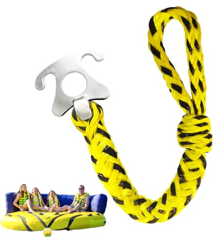 Schlauchschleppleine Für Boote,Schleppleine für Tubing | Wassersport-Zubehör mit Edelstahlverschluss für Anlegen, Segeln, Angeln und Wakeboarding