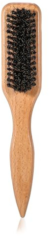 Shimmeroo Smoothing Hair Brush, Boar Bristle Hair Brush for Women & Men, Anti-Frizz & Static Control Adds Shine to Thin Fine Hairs, Beard Styling Comb Slick Back Styling Tool