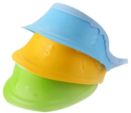 HEALSOPTHY Hair Washing Cap Silicone Shampoo Hat Ear Protector for Bathing Shower Bathing Shower Cap for Boy Girl
