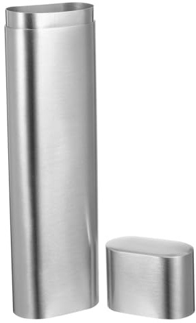 BIUDECO Accessoire Cigare Étui en Acier Inoxydable Hermétique Fenêtre Transparente Boîte à Cigares Hydratante Portable pour Voyage et Transport