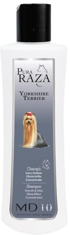 MD10 Hundeshampoo Gegen Geruch - Shampoo für Hunde - Hundeshampoo gegen juckreiz - Hunde Shampoo fellpflege Yorkshire Terrier - Hundeshampoo sensitiv Vegan und biologisch abbaubar 300ml