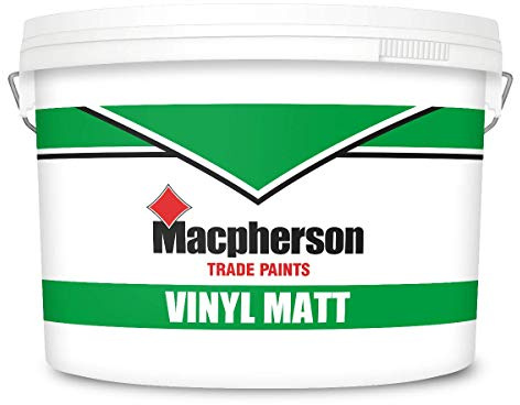Macpherson Vinyl Matt Paint Brilliant White 10 Litre