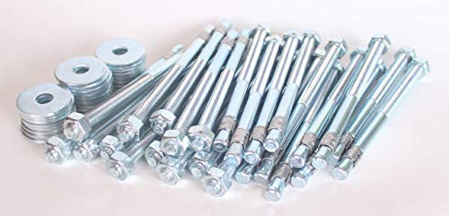 25 x Bolzenanker M12 140/220 mm Holzbau DIN 7094 Schwerlastdübel Schwerlastanker Anker Dübel Blitzanker verzinkt