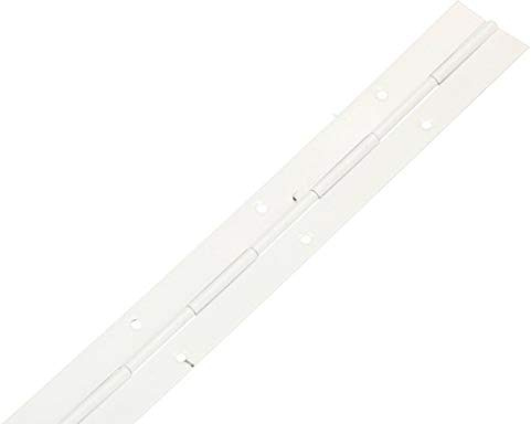 KOTARBAU® 10 Bisagras de Piano para Fijar Tapas y Puertas, 31mm x 40 cm, Resistente bisagra con Agujeros de Montaje, Blanco, Divisible, Cortable, Bisagra Continua para Muebles, 10 Unidades