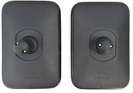 Lot de 2 rétroviseurs extérieurs, universels, 305 x 205 mm, pour tracteurs, camions, pelleteuses, camping-cars, diamètre : 15 à 28 mm