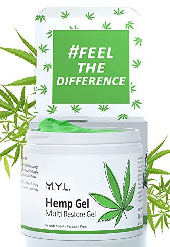 Hemp Active Gel Antinfiammatorio Naturale con Olio di Semi di Canapa & Oli Essenziali al Rosmarino | Pro‑Active Muscle 300ml – Lenitivo per Dolori Muscolari, Articolari e Crampi | Applicazione Rapida