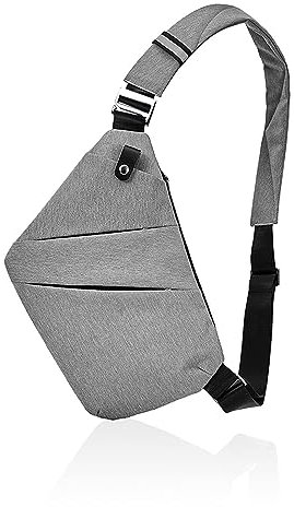 Fibrdoo Brusttasche, Anti-Diebstahl Sling Bag, Crossbody Schultertasche Herren Damen klein für Freien Reisen Wandern Joggen