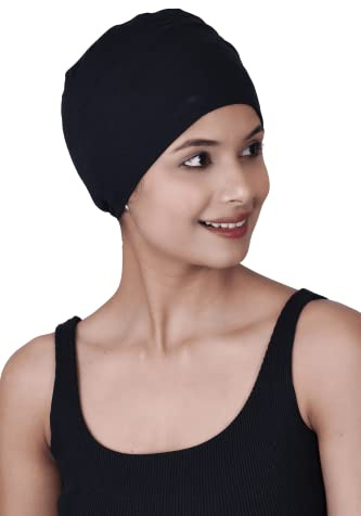 SAKUCHI Chemo Hats Solide Schlafmütze Damen Bambus Weiche Kopfbedeckung