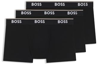BOSS Hugo Herren Trunk 3p Co/EL Boxershorts, New - Black1, M