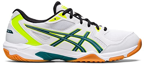 ASICS Men's Gel-Rocket 10 Volleyball Shoes, 12, White/Velvet Pine
