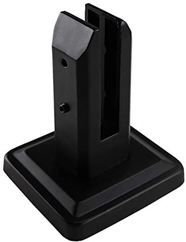 Valink Serrage en acier inoxydable pour panneaux de clôture de piscine sans cadre - Support d'étagère pour système de douche - Accessoires de salle de bain carrés