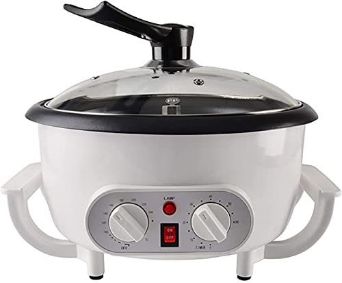 800 G Electric Coffee Bean Roasting Machine Household Coffee Roaster Machine Small Stainless Steel Peanut Bean Roaster for Baking Coffee, Raw Beans, Peanuts, Grain, Spices (Color : Thermostat Upgrade