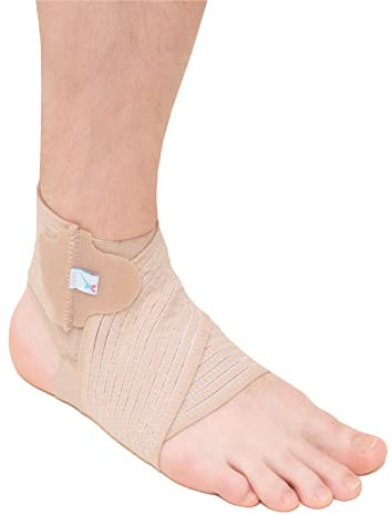 Express Orthopaedic® - Medically Approved Ankle Brace Tendonitis, Plantar Fasciitis Support for Sprained Ankle Figure-Of-8 Strap, Pain Relief, Compression, Support Unisex (Small (Ankle Circ. 17-20cm))