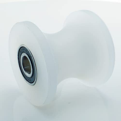 FASOLI Rollenlagerrolle Ausgestattet mit Lagern aus Edelstahl 304 U-förmiges Laufrad aus Nylon Polypropylen PP-Material Feste Seilrolle for Aufhängen 1 STK (Color : 12-30MM Without Rod)