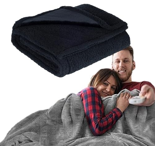 YCYATS Liebesdecke wasserdichte, Liebesdecke - Die wasserdichte Kuscheldecke, Wasserdicht Decke for Bett Couch Sofa, wasserdichte Hundedecke für kleine mittelgroße Hunde, weiche (Black, S:71 * 100CM)